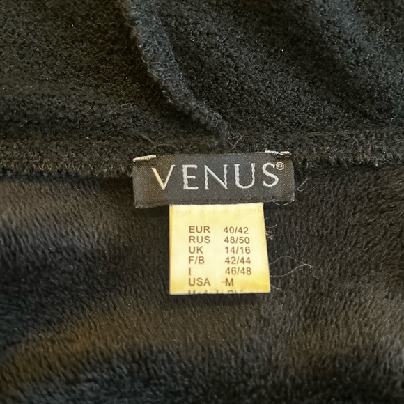 VENUS Long Sleeve Cardigan Duster with Faux Suede Sleeves, Shoulder and Back - Picture 5 of 5